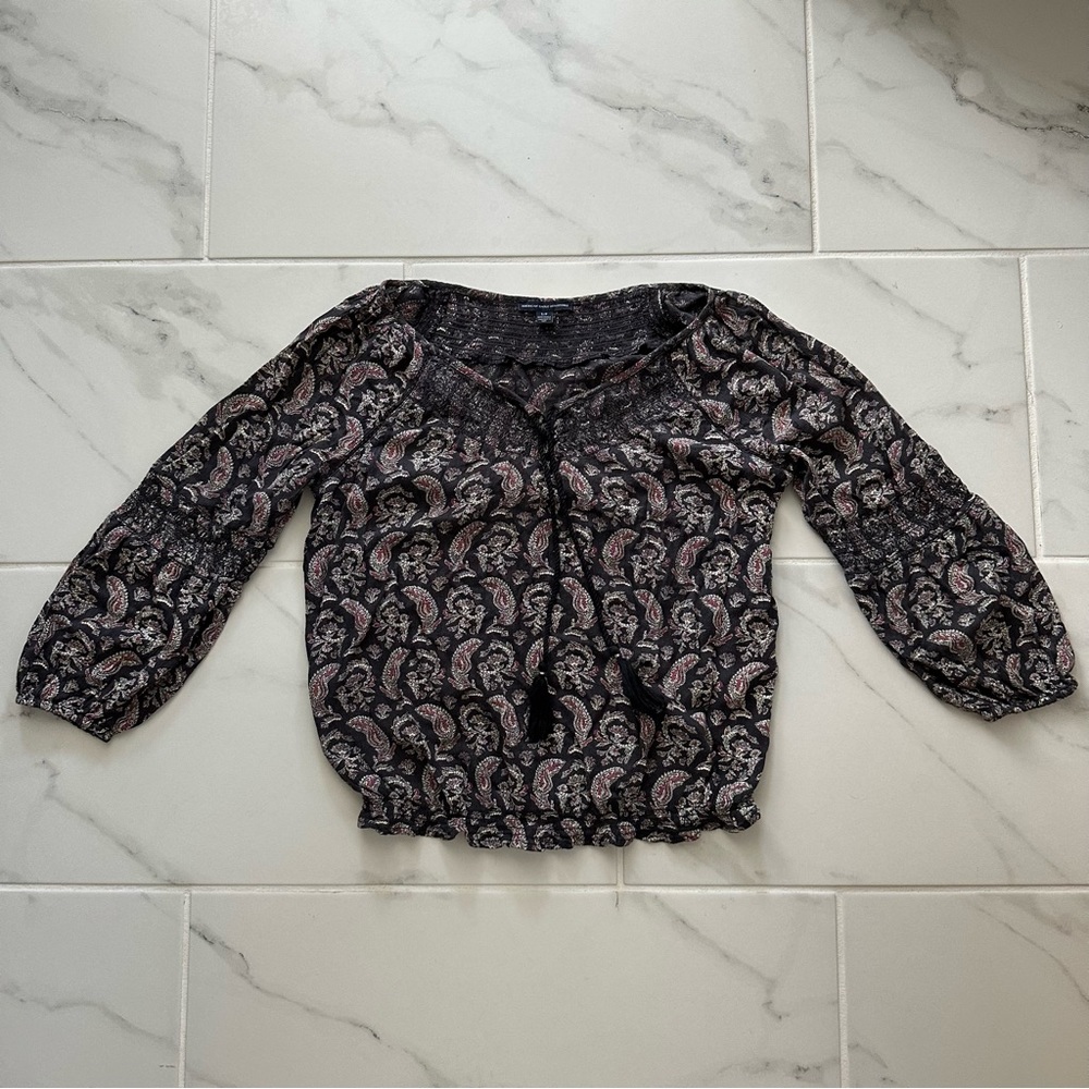 American Eagle Paisley Top